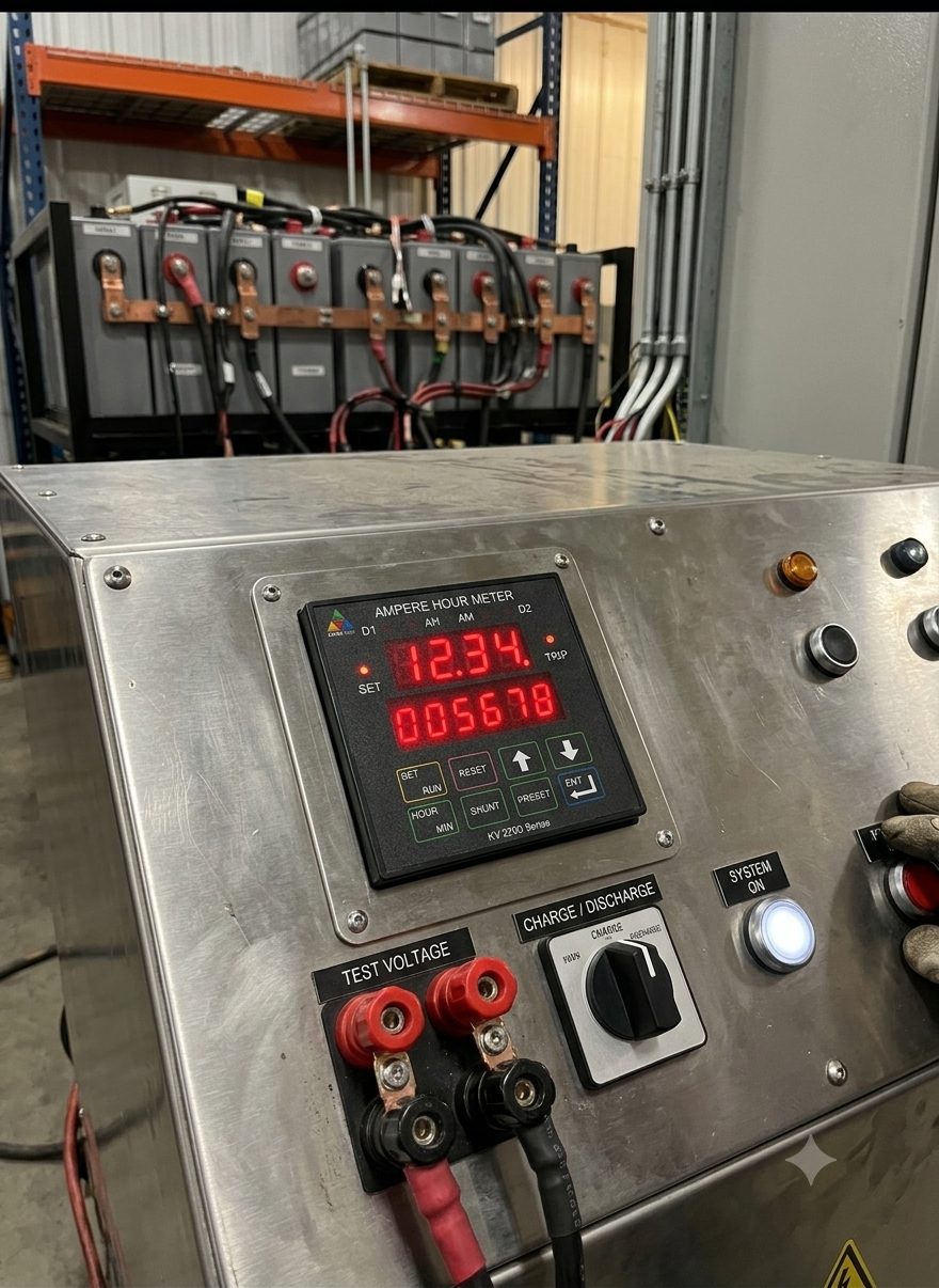KV 2200 Ampere Hour Meter battery bank