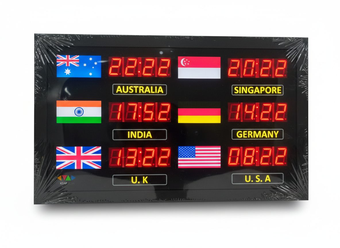 World clock with names — KVAR