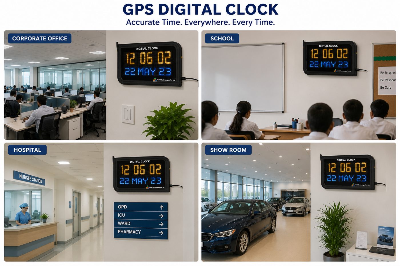 GPS digital clock
