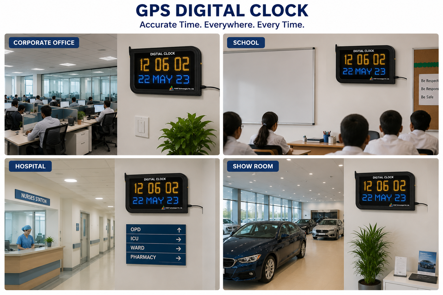 GPS digital clock