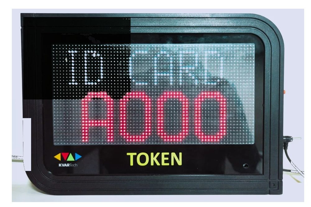 Now-serving token display